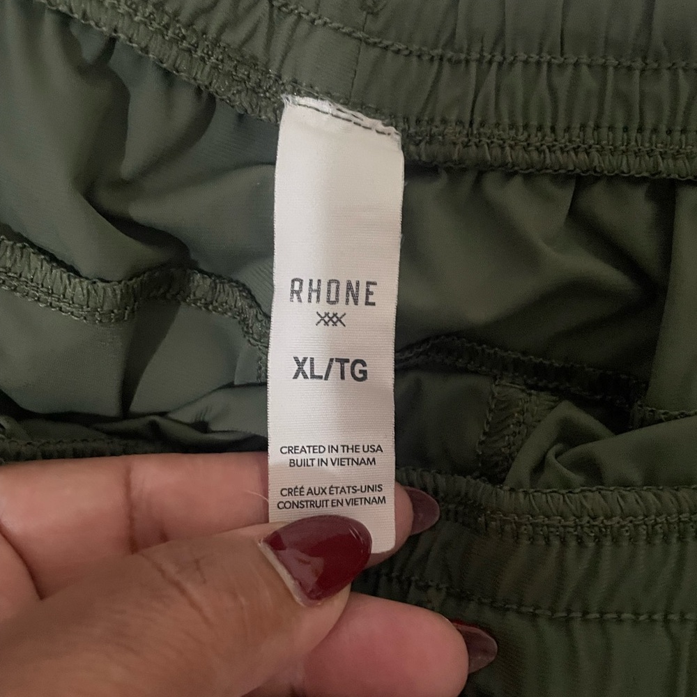 RHONE Olive Green Performance Drawstring Shorts - image 6